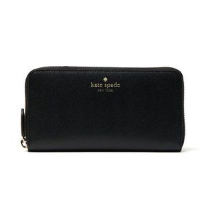 New Kate Spade Brynn Large Continental wallet Leather Black